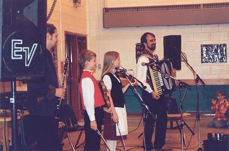 October 2003. Performing for kids